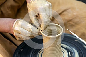 The potter's hands