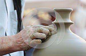 Potters hands