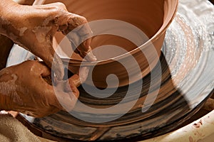 Potter Shaping Clay