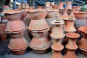 Potteries at Pottery factory.