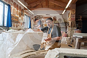 Potters at work