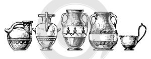 Pottery of ancient Greece.