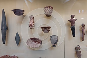 Pottery of artifacts in the Museum of Egyptian Antiquities, is home to an extensive collection of ancient Egyptian, Cairo, Egypt