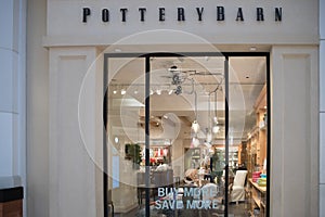 Pottery Barn store exterior.