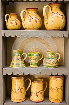 Pottery display