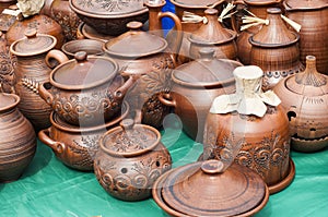 pottery, earthenware, clayware, crockery, stoneware