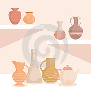 pottery jars card