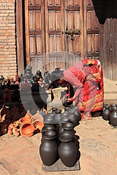 Pottery Making, Bhaktapur, Nepal