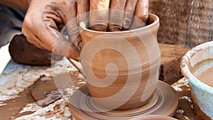 Pottery. The manufacturing process of clay ware.