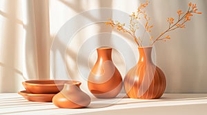 pottery photography - studio composition - AI generated digital art