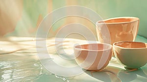 pottery photography - studio composition - AI generated digital art