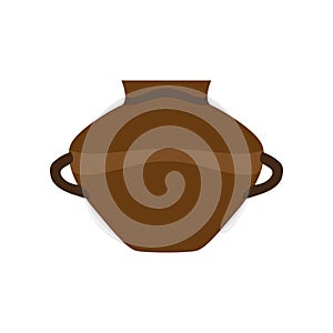 Pottery pot clay vector vase illustration cartoon ceramic jar ancient antique decoration old background pitcher