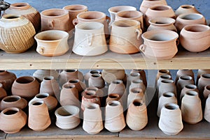 Pottery pots and vases