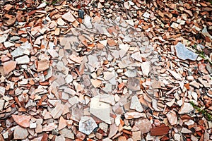 Pottery Shards at Archeological Dig in Turkey