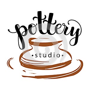 Pottery studio logo