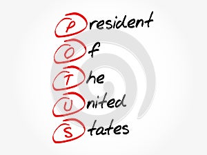 POTUS - President of the United States acronym