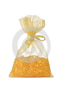 Pouch of aromatic air freshener granules