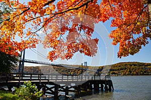 Poughkeepsie Waterfront and the FDR Mid Hudson Bridge