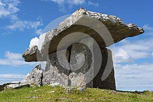 Poulnabrone dolmen in the Burren area of County Clare