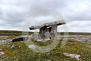 Poulnabrone dolmen in the Burren, Ireland