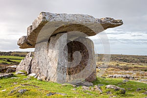 Poulnabrone Portal Tomb in Ireland. photo