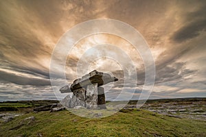 Poulnabrone portal tomb in Ireland