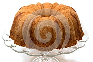 Pound Cake Isolated on White