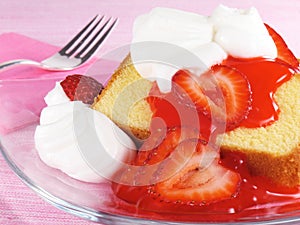 Pound Cake With Strawberries photo