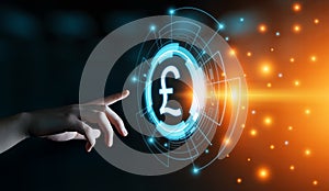 Pound Currency Business Banking Finance Technology Concept photo