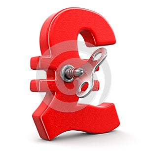 Pound Sign with winding key