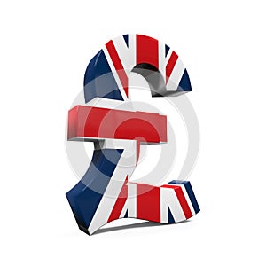 Pound Symbol with Flag