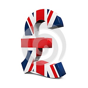 Pound Symbol with Flag