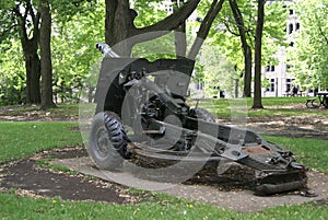 Pounder field gun artillery in Montreal, Quebec, Canada