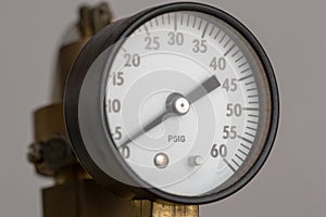 Pounds per square inch valve. PSIG counter.