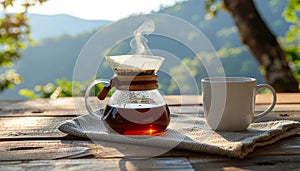 Pour Over Coffee with Mountain View