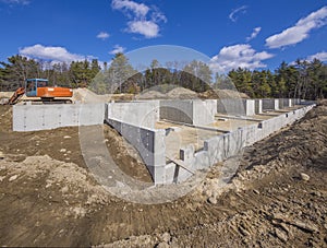 Nuovo casa fondazione costruzione 