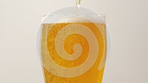 Pouring beer into a glass