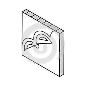 pouring concrete floor isometric icon vector illustration