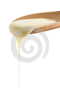 pouring condensed milk