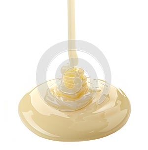 Pouring condensed milk photo