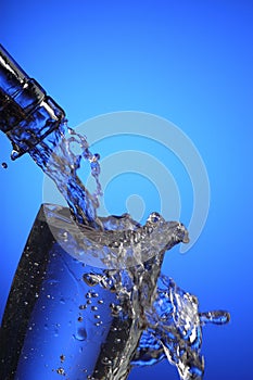 Pouring fresh water