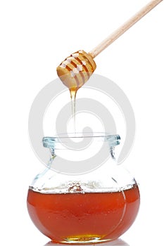 Pouring honey