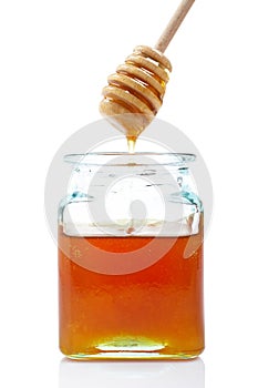 Pouring honey