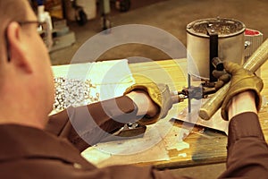 Pouring lead to making bullets