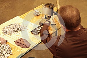 Pouring lead to making bullets