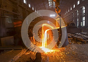 Pouring of liquid metal