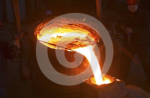 Pouring of liquid metal