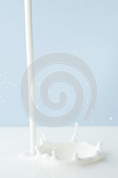 Pouring milk splash