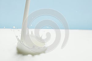 Pouring milk splash