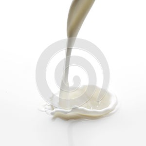 Pouring milk splash